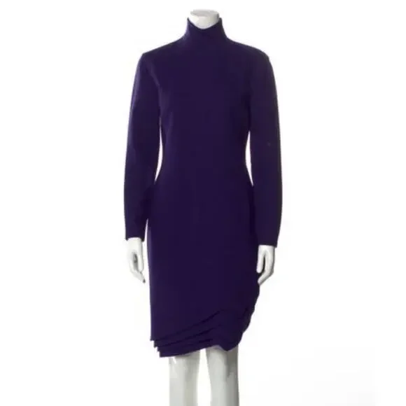 Gianni Versace Wool Day Dress made in Italy, circa 1990s
